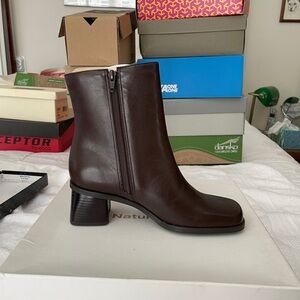 Naturalizer Dark Brown Heeled Boots
